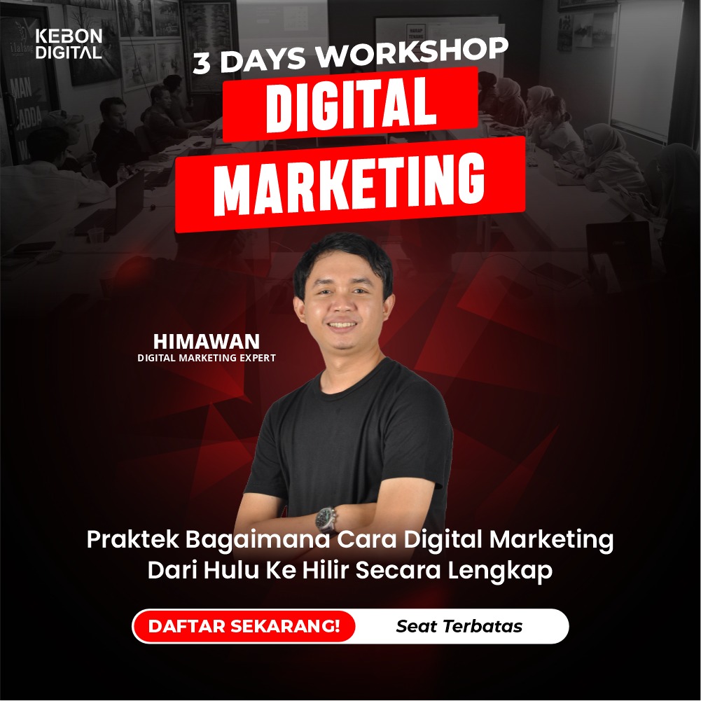 Poster 3 Days Workshop Digital Marketing