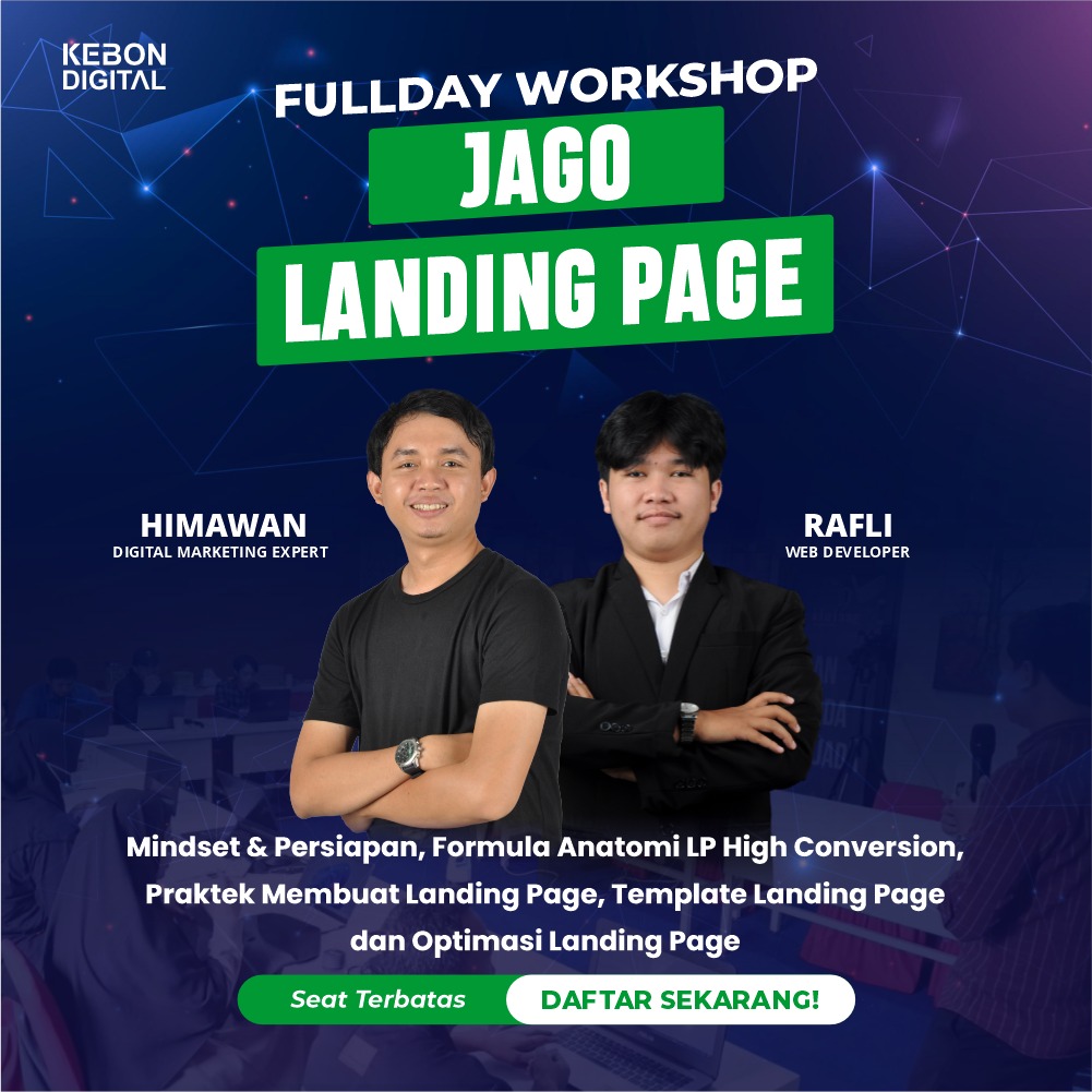 Poster Fullday Workshop Jago Landing Page